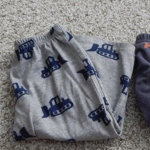 2 pairs of little boys pajama bottoms